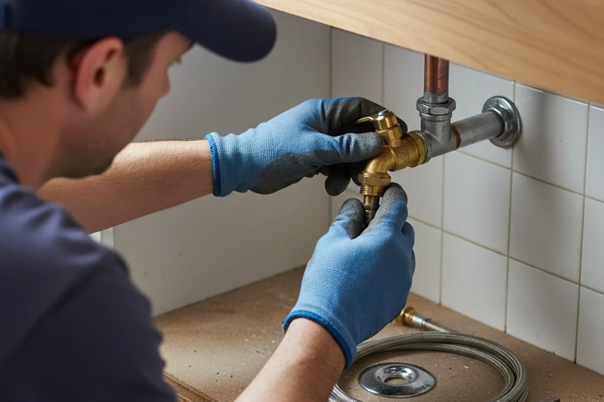 Shutoff valve and fitting work during Repiping in Center Line